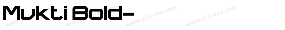 Mukti Bold字体转换